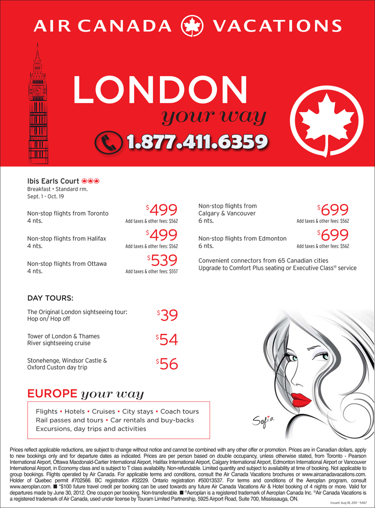 London Your way with Air Canada!
