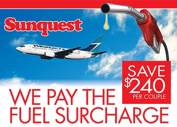 Sunquest Vacations Deals PLUS No Fuel Surcharge