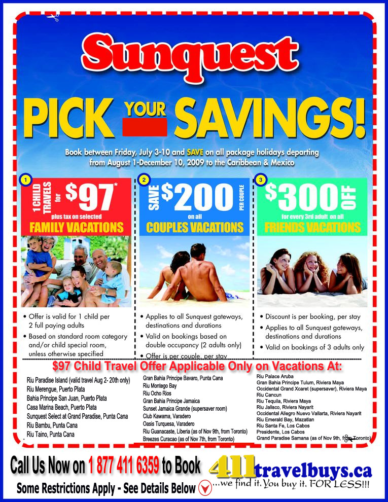 Sunquest Pick and Save Promo