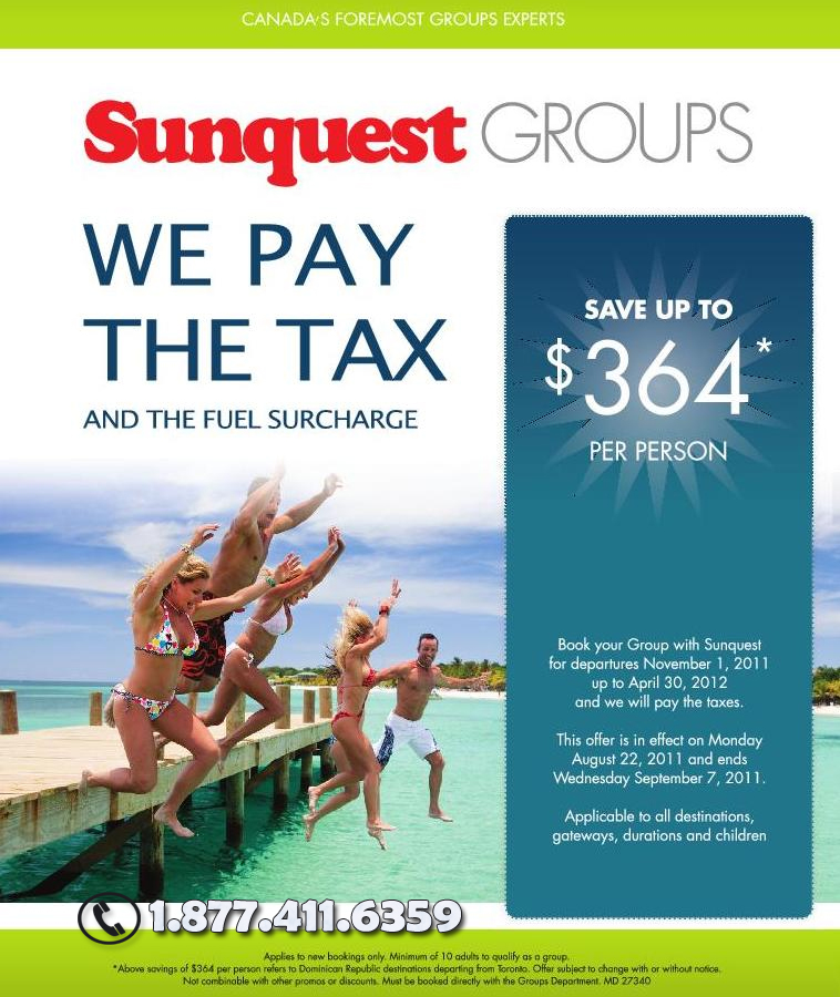 Sunquest Vacations Group Deals PLUS No Fuel Surcharge Sunquest Vacations Group Deals PLUS No Fuel Surcharge