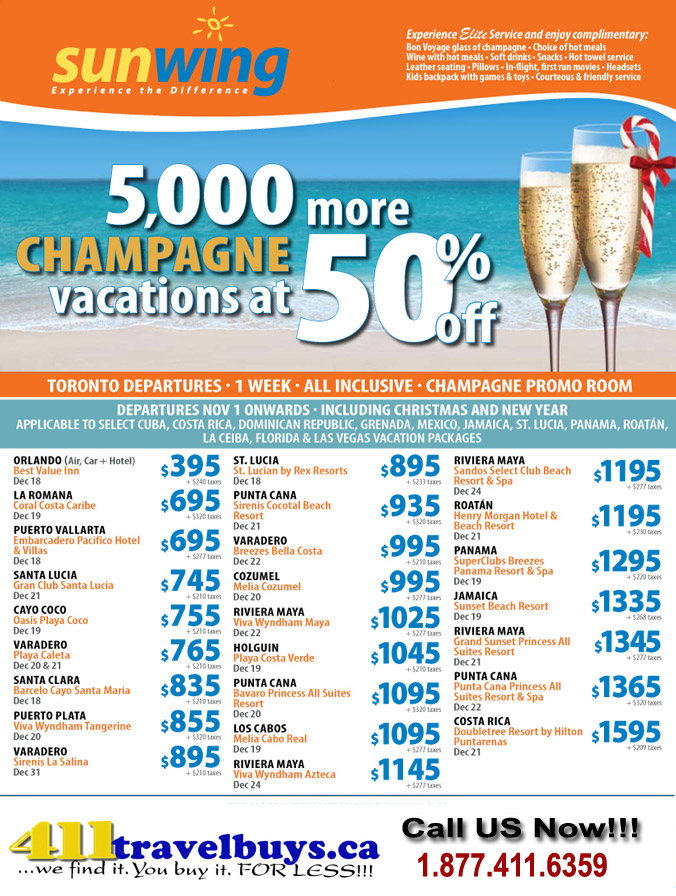 Current Sunwing Promo