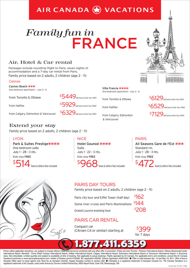 Air Canada Family Fun Deals Air Canada Vacations Family Fun Deals!