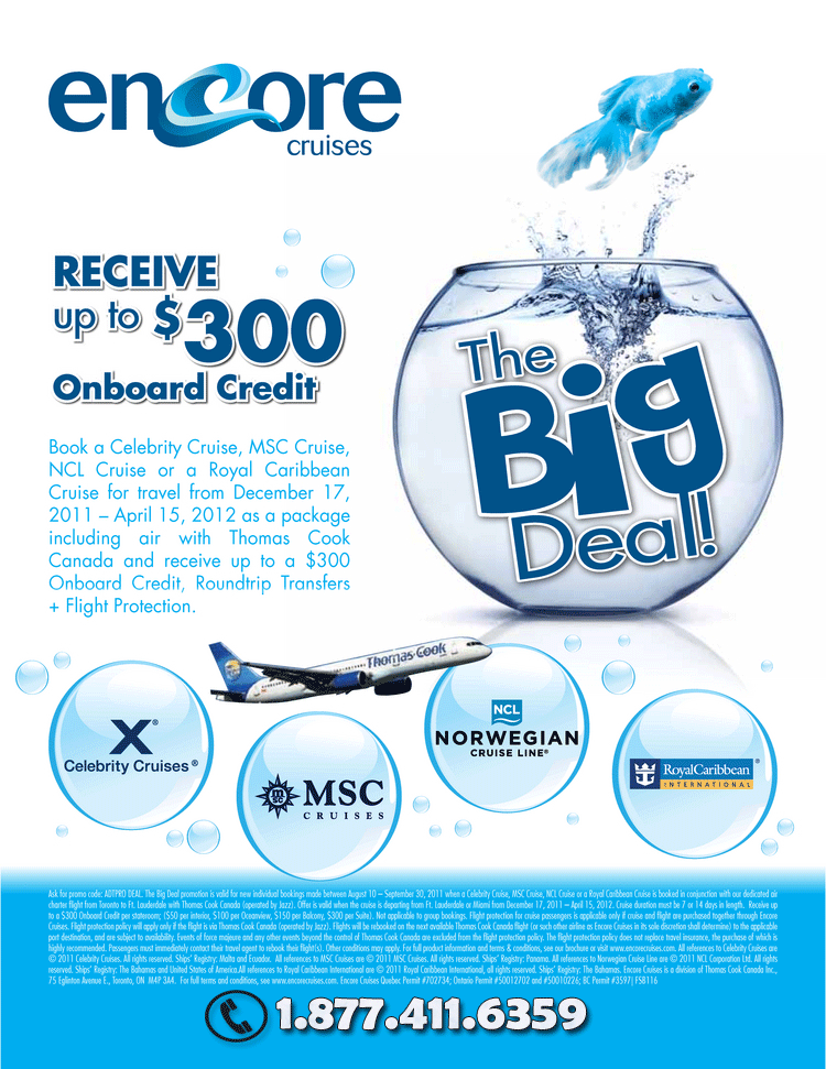 receive up to $300 Onboard Credit! Encore BIG Sale