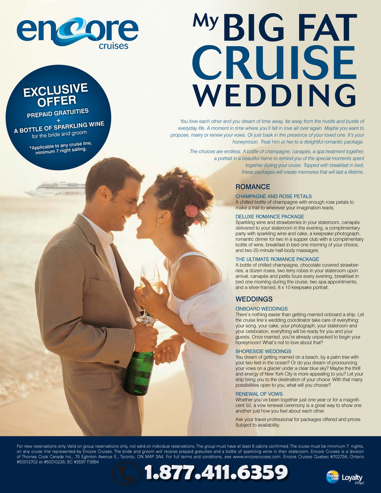 Encore Cruise Wedding Deals