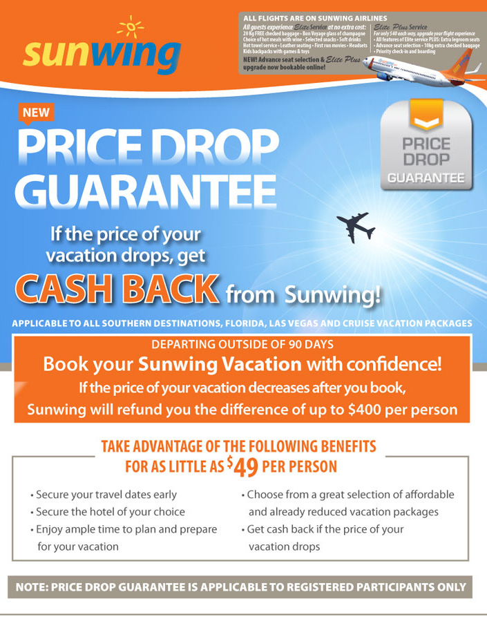 Sunwing Price Protection